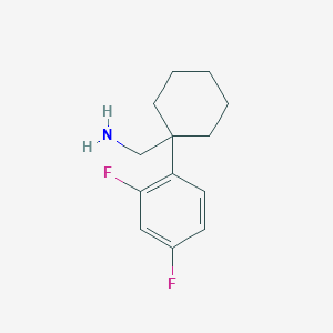 molecular formula C13H17F2N B13588822 (1-(2,4-Difluorophenyl)cyclohexyl)methanamine 