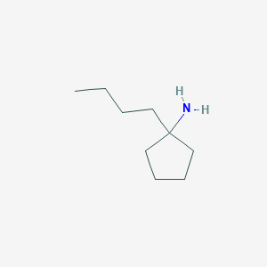molecular formula C9H19N B13588838 1-Butylcyclopentan-1-amine 