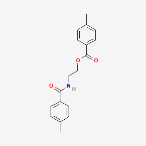 molecular formula C18H19NO3 B1358884 2-[(4-Methylbenzoyl)amino]ethyl 4-methylbenzoate CAS No. 266354-62-5