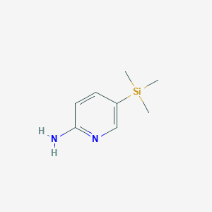 molecular formula C8H14N2Si B13588841 5-(Trimethylsilyl)pyridin-2-amine 