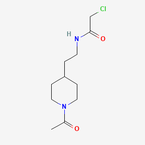 molecular formula C11H19ClN2O2 B13588842 N-[2-(1-acetylpiperidin-4-yl)ethyl]-2-chloroacetamide 