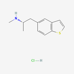 molecular formula C12H16ClNS B13588867 [(2S)-1-(1-benzothiophen-5-yl)propan-2-yl](methyl)aminehydrochloride 