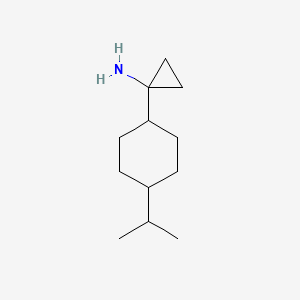 molecular formula C12H23N B13588879 1-(4-Isopropylcyclohexyl)cyclopropan-1-amine 