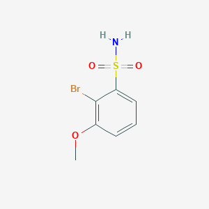 molecular formula C7H8BrNO3S B13588931 2-Bromo-3-methoxybenzenesulfonamide 