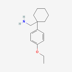 molecular formula C15H23NO B13588975 (1-(4-Ethoxyphenyl)cyclohexyl)methanamine 
