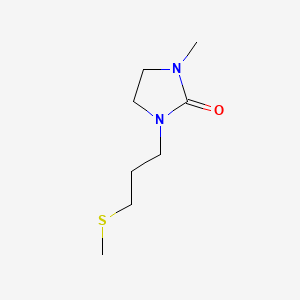 molecular formula C8H16N2OS B13588984 1-Methyl-3-[3-(methylsulfanyl)propyl]imidazolidin-2-one 