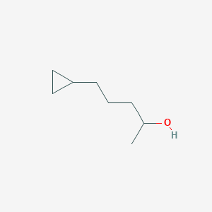 molecular formula C8H16O B13588996 5-Cyclopropylpentan-2-ol 