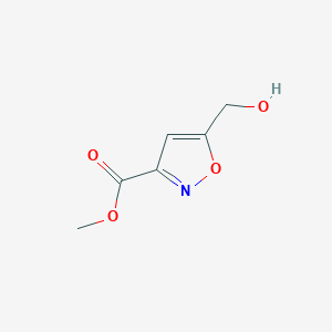 molecular formula C6H7NO4 B135890 Methyl 5-(hydroxymethyl)-1,2-oxazole-3-carboxylate CAS No. 139297-55-5