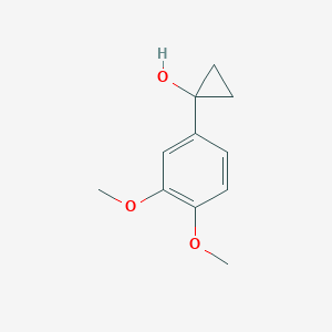 molecular formula C11H14O3 B13589007 1-(3,4-Dimethoxyphenyl)cyclopropan-1-ol 
