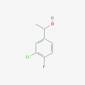 molecular formula C8H8ClFO B1358902 1-(3-Chloro-4-fluorophenyl)ethan-1-ol CAS No. 878572-03-3