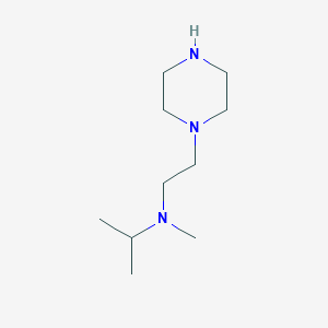molecular formula C10H23N3 B13589030 n-Methyl-N-(2-(piperazin-1-yl)ethyl)propan-2-amine 