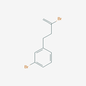 molecular formula C10H10Br2 B1358907 2-Bromo-4-(3-bromophenyl)-1-butene CAS No. 485320-32-9