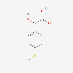 molecular formula C9H10O3S B13589150 Hydroxy-(4-methylsulfanyl-phenyl)-acetic acid 