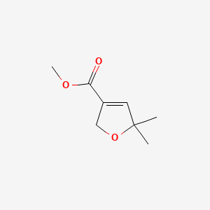 molecular formula C8H12O3 B13589186 Methyl5,5-dimethyl-2,5-dihydrofuran-3-carboxylate 