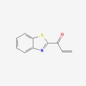 molecular formula C10H7NOS B13589187 1-(Benzo[d]thiazol-2-yl)prop-2-en-1-one 