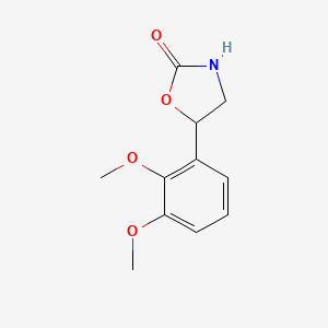 molecular formula C11H13NO4 B13589195 5-(2,3-Dimethoxyphenyl)oxazolidin-2-one 