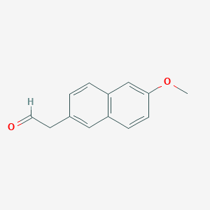 molecular formula C13H12O2 B13589224 2-(6-Methoxynaphthalen-2-YL)acetaldehyde CAS No. 54828-56-7