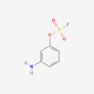 molecular formula C6H6FNO3S B13589240 3-Aminophenylsulfurofluoridate 