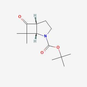 molecular formula C13H21NO3 B13589279 rac-tert-butyl(1R,5S)-7,7-dimethyl-6-oxo-2-azabicyclo[3.2.0]heptane-2-carboxylate,cis 