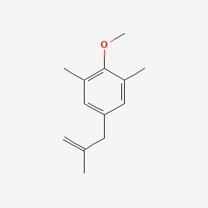 molecular formula C13H18O B1358931 3-(3,5-Dimethyl-4-methoxyphenyl)-2-methyl-1-propene CAS No. 53483-20-8