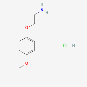 molecular formula C10H16ClNO2 B13589364 2-(4-Ethoxyphenoxy)ethan-1-aminehydrochloride CAS No. 2792202-14-1