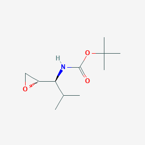 molecular formula C11H21NO3 B13589397 tert-butylN-[(1S)-2-methyl-1-[(2S)-oxiran-2-yl]propyl]carbamate 