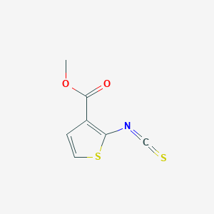 molecular formula C7H5NO2S2 B135895 Methyl 2-isothiocyanatothiophene-3-carboxylate CAS No. 126637-07-8