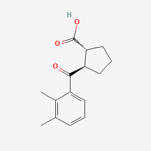 trans-2-(2,3-Dimethylbenzoyl)cyclopentane-1-carboxylic acid