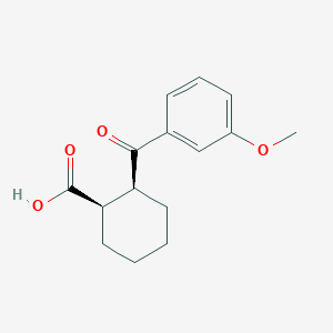 cis-2-(3-Methoxybenzoyl)cyclohexane-1-carboxylic acid