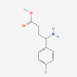 molecular formula C11H14FNO2 B13589566 Methyl 4-amino-4-(4-fluorophenyl)butanoate 