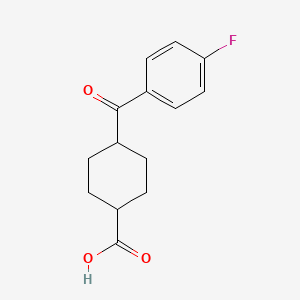 trans-4-(4-Fluorobenzoyl)cyclohexane-1-carboxylic acid
