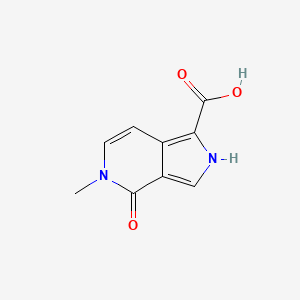 molecular formula C9H8N2O3 B13589645 5-methyl-4-oxo-2H,4H,5H-pyrrolo[3,4-c]pyridine-1-carboxylicacid 