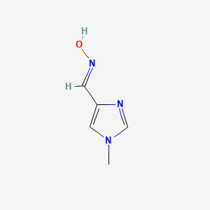 molecular formula C5H7N3O B13589687 N-[(1-methyl-1H-imidazol-4-yl)methylidene]hydroxylamine 