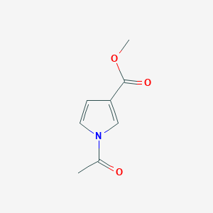 molecular formula C8H9NO3 B135897 Methyl 1-acetyl-1H-pyrrole-3-carboxylate CAS No. 126481-00-3