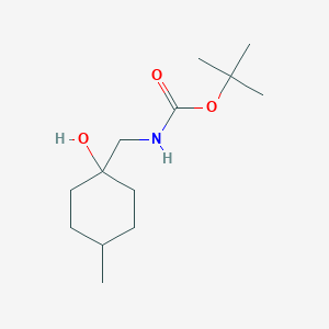 molecular formula C13H25NO3 B13589704 Tert-butyl((1-hydroxy-4-methylcyclohexyl)methyl)carbamate 