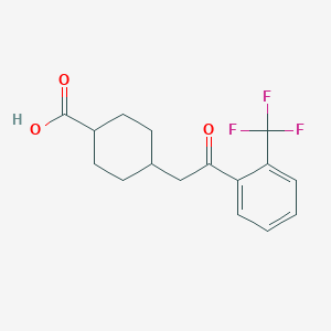 cis-4-[2-Oxo-2-(2-trifluoromethylphenyl)-ethyl]cyclohexane-1-carboxylic acid