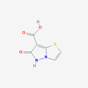 molecular formula C6H4N2O3S B13589725 6-Oxo-5,6-dihydropyrazolo[5,1-b]thiazole-7-carboxylic acid 