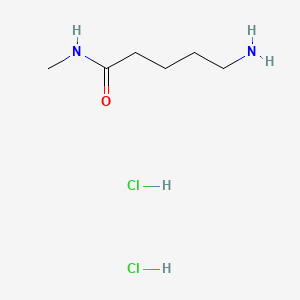 molecular formula C6H16Cl2N2O B13589745 5-amino-N-methylpentanamidedihydrochloride 