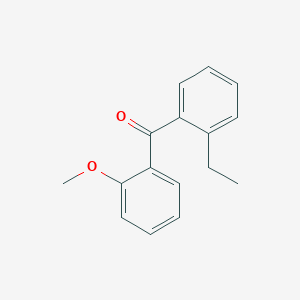molecular formula C16H16O2 B1358977 2-Ethyl-2'-methoxybenzophenone CAS No. 750633-44-4