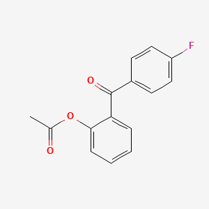 molecular formula C15H11FO3 B1358985 2-Acetoxy-4'-fluorobenzophenone CAS No. 890099-04-4