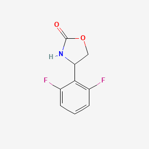 molecular formula C9H7F2NO2 B13589866 4-(2,6-Difluorophenyl)oxazolidin-2-one 