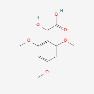 molecular formula C11H14O6 B13589874 2,4,6-Trimethoxymandelic Acid 