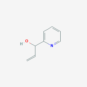 molecular formula C8H9NO B13589879 1-(Pyridin-2-yl)prop-2-en-1-ol 