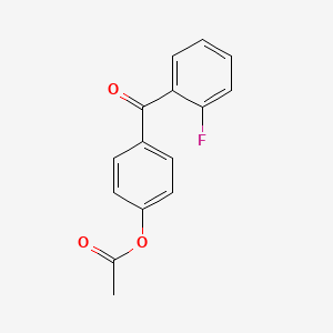 molecular formula C15H11FO3 B1358990 4-Acetoxy-2'-fluorobenzophenone CAS No. 890099-40-8