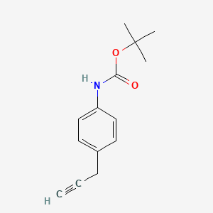 molecular formula C14H17NO2 B13589911 (4-Prop-2-ynyl-phenyl)-carbamic acid tert-butyl ester 