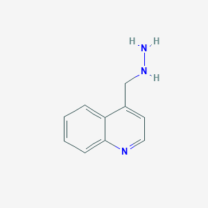 molecular formula C10H11N3 B13589917 4-(Hydrazinylmethyl)quinoline 