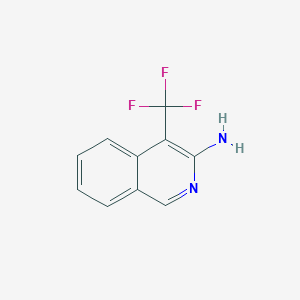 molecular formula C10H7F3N2 B13589922 4-(Trifluoromethyl)isoquinolin-3-amine 