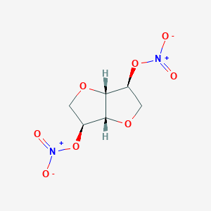 molecular formula C6H8N2O8 B13589940 Isoidide dinitrate CAS No. 575-86-0