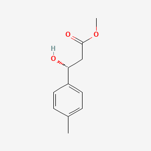molecular formula C11H14O3 B13589945 Methyl (r)-3-hydroxy-3-(p-tolyl)propanoate 