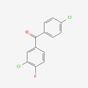 molecular formula C13H7Cl2FO B1358996 3',4-Dichloro-4'-fluorobenzophenone CAS No. 951890-04-3